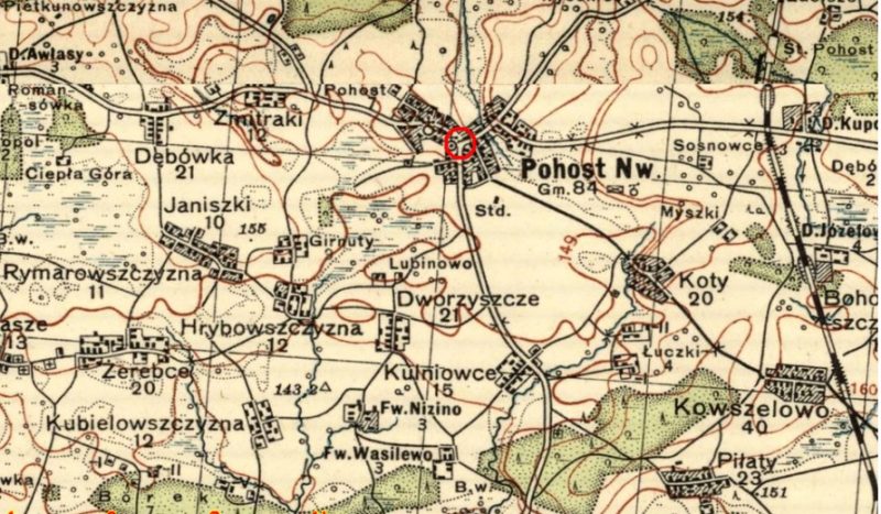 Obrazek Cmentarz w Nowym Pohoście (dawny Powiat Brasławski) – Pochowani, których nazwiska nie zostały zidentyfikowane