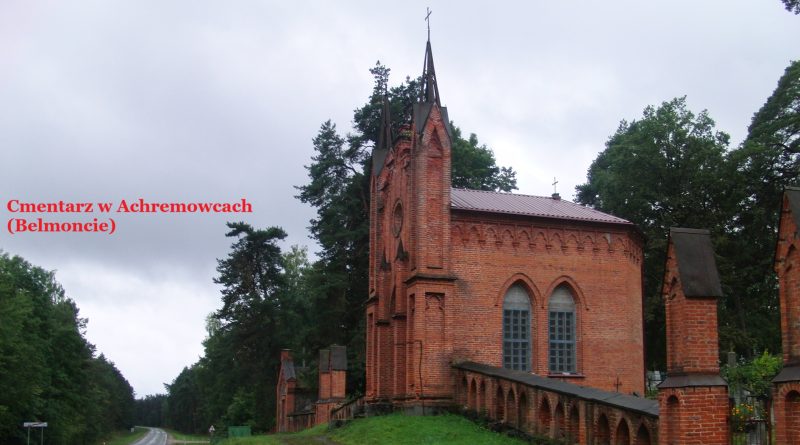 Obrazek Cmentarz w Achremowcach/Belmoncie (dawny Powiat Brasławski) – Pochowani, których nazwiska zaczynają się na litery T-Ż (obok mogą znajdować się groby, w których pochowane są osoby o nazwiskach zaczynających się na inne litery)