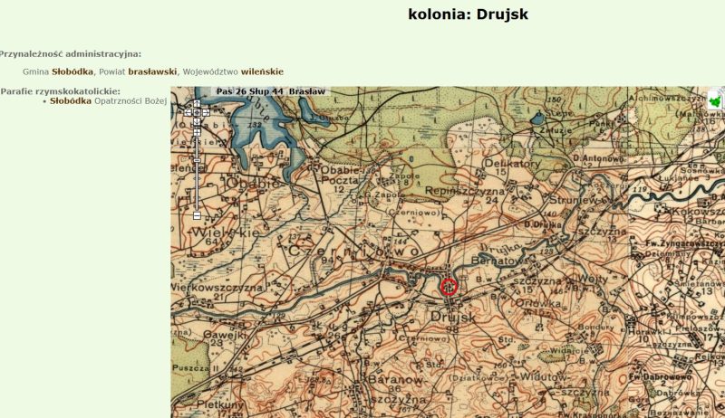Obrazek Cmentarz tuż za miejscowością Drujsk (międzywojenny Powiat Brasławski)