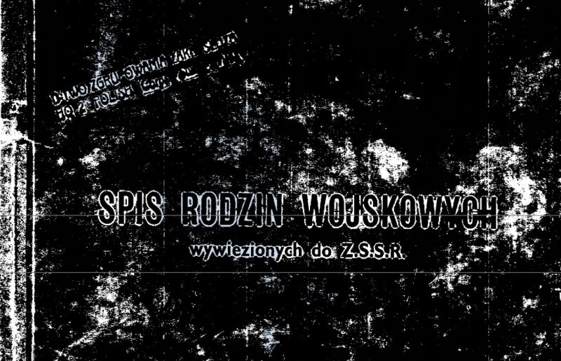 Obrazek Spis członków rodzin Żołnierzy Armii Andresa, którzy zostali wywiezieni do ZSRR